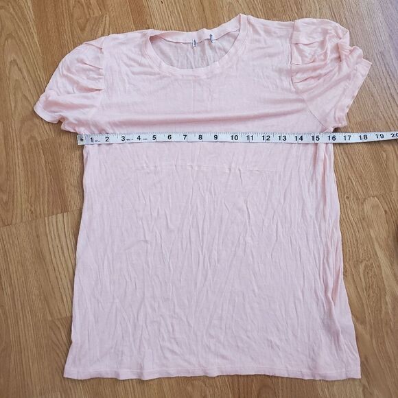 Chelsea28 Pink Shoulder Pleat Tee Size Sm - Picture 10 of 12